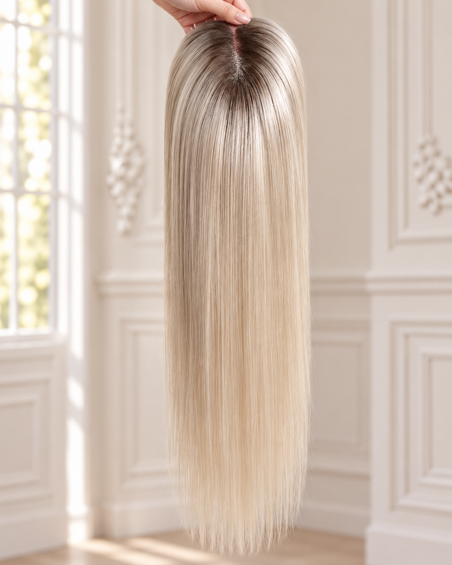 Complément capillaire invisible - blond cendré